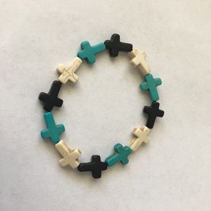 Stone Cross Bracelets
